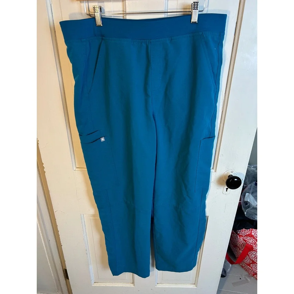 FIGS Mens Technical Collection Teal Blue‎ Cargo Scrub Pants XL/S T2001S